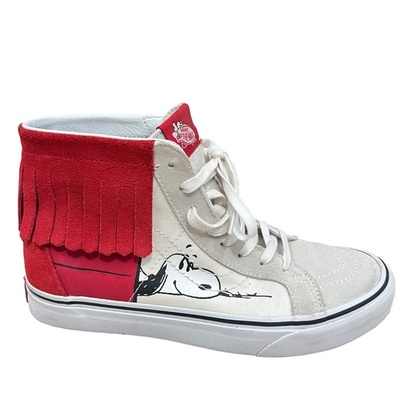 Vans + Peanuts Sk8-Hi Moc dog house unisex trainers Men’s 7.5 Women’s 9 - Picture 4 of 9